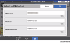 Ilustrace ovládacího panelu