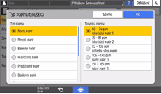 Ilustrace ovládacího panelu