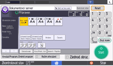 Ilustrace ovládacího panelu