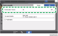 Ilustrace ovládacího panelu