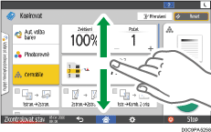 Ilustrace ovládacího panelu