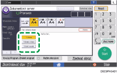 Ilustrace ovládacího panelu