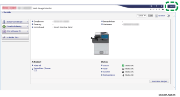 Illustration af skærmbillede i webbrowser