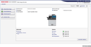 Illustration af skærmbillede i webbrowser