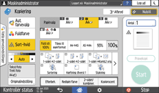 Operation panel screen illustration