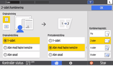 Operation panel screen illustration