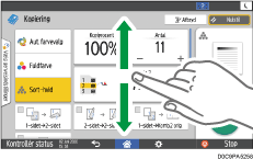 Operation panel screen illustration