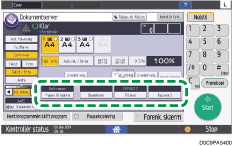 Operation panel screen illustration