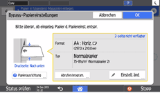 Abbildung Bedienfeld-Display