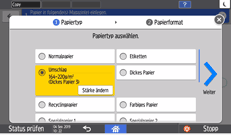 Abbildung Bedienfeld-Display