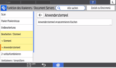 Abbildung Bedienfeld-Display
