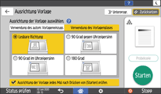 Abbildung Bedienfeld-Display