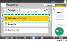 Abbildung Bedienfeld-Display