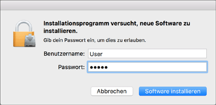 Abbildung Treiberbildschirm