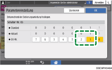 Abbildung Bedienfeld-Display