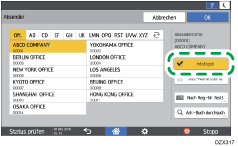 Abbildung Bedienfeld-Display