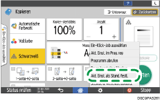 Abbildung Bedienfeld-Display