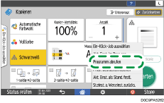 Abbildung Bedienfeld-Display
