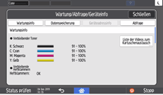 Abbildung Bedienfeld-Display