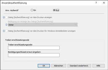 Abbildung Treiberbildschirm