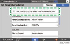 Abbildung Bedienfeld-Display