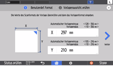 Abbildung Bedienfeld-Display
