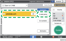 Abbildung Bedienfeld-Display