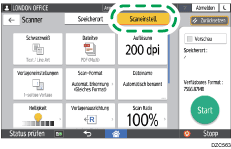 Abbildung Bedienfeld-Display