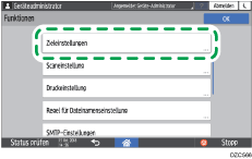 Abbildung Bedienfeld-Display