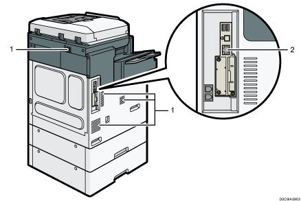 Main unit illustration numbered callout illustration