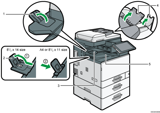 Main unit illustration numbered callout illustration