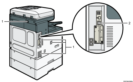 Main unit illustration numbered callout illustration