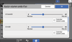 Ilustración de la pantalla del panel de mandos