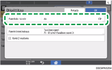 Käyttöpaneelin näyttö