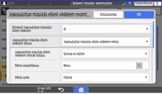 A kezelőpanel ismertetése
