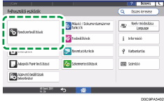 A kezelőpanel ismertetése