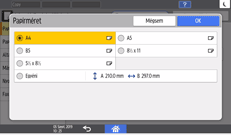 A kezelőpanel ismertetése