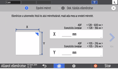 A kezelőpanel ismertetése