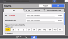A kezelőpanel ismertetése