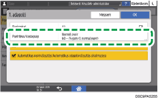 A kezelőpanel ismertetése