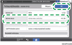 A kezelőpanel ismertetése