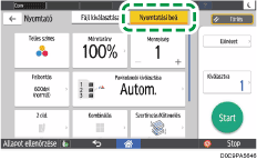 A kezelőpanel ismertetése