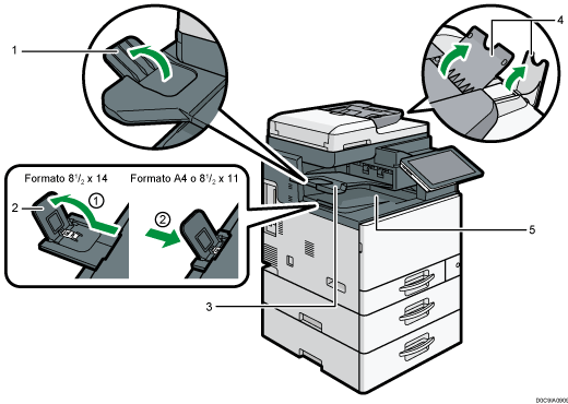 Illustrazione numerata unità principale