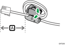 Illustrazione di un cavo modulare con nucleo in ferrite