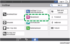 Illustrasjon av betjeningspanelet