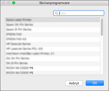 Illustrasjon av driverskjerm