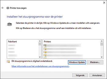 Illustratie stuurprogrammascherm