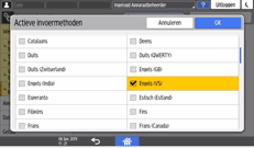 Afbeelding van bedieningspaneel