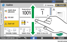 Afbeelding van bedieningspaneel