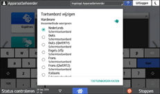 Afbeelding van bedieningspaneel